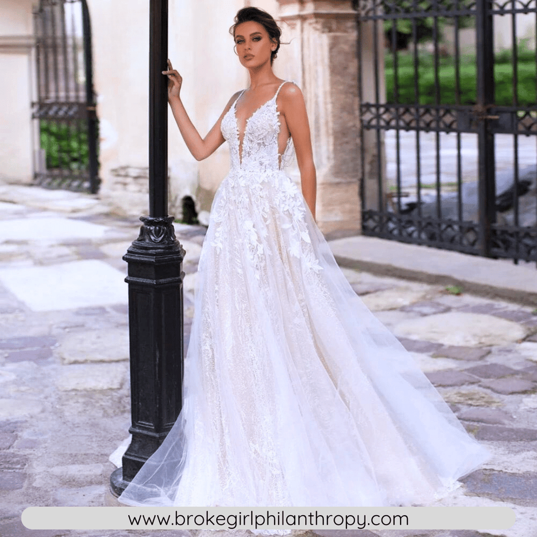 Vintage Wedding Dress-Backless Lace Wedding Dress | Wedding Dresses