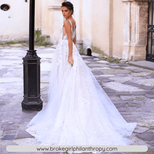 Load image into Gallery viewer, Vintage Wedding Dress-Backless Lace Wedding Dress | Wedding Dresses
