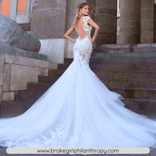 Load image into Gallery viewer, Mermaid Wedding Dress-Sweetheart Illusion Lace Wedding Dress | Wedding Dresses
