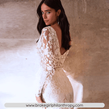 Load image into Gallery viewer, Mermaid Wedding Dress-Sexy V Neck Lace Wedding Dress | Wedding Dresses
