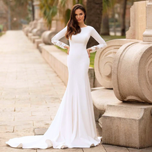 Load image into Gallery viewer, Sexy Mermaid Wedding Dress-Satin Lace Mermaid Wedding Gown | Wedding Dresses
