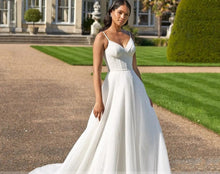 Load image into Gallery viewer, Simple Wedding Dress-Backless Beach Wedding Dress | Wedding &amp; Bridal Party Dresses
