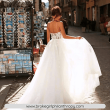 Load image into Gallery viewer, Beach Wedding Dress-Sweetheart A Line Lace Wedding Dress | Wedding Dresses
