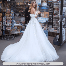 Load image into Gallery viewer, Lace Wedding Dress-Sweetheart A Line Wedding Dress | Wedding Dresses
