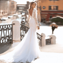 Load image into Gallery viewer, Mermaid Wedding Dress-Long Sleeve Lace Wedding Dress | Wedding Dresses
