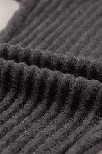 Load image into Gallery viewer, Wide Waistband Leggings | Dark Grey Textured Knit Leggings
