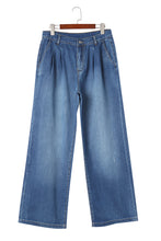 Load image into Gallery viewer, Blue Slouchy Wide Leg Jeans | Bottoms/Jeans
