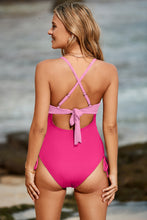 Load image into Gallery viewer, One-Piece Swimwear | Cutout V-Neck Spaghetti Strap
