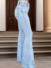 Load image into Gallery viewer, Blue Jeans | Raw Hem Bootcut Jeans

