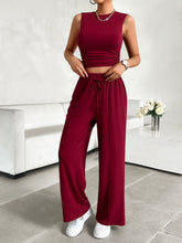Load image into Gallery viewer, Activewear Set | Mock Neck Top and Drawstring Pants Set
