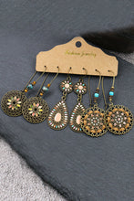 Load image into Gallery viewer, Gold Boho Retro Hollow Dangle Earrings Set
