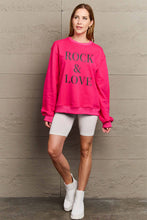 Load image into Gallery viewer, ROCK ＆ LOVE Sweatshirt | Graphic Round Neck Sweatshirt
