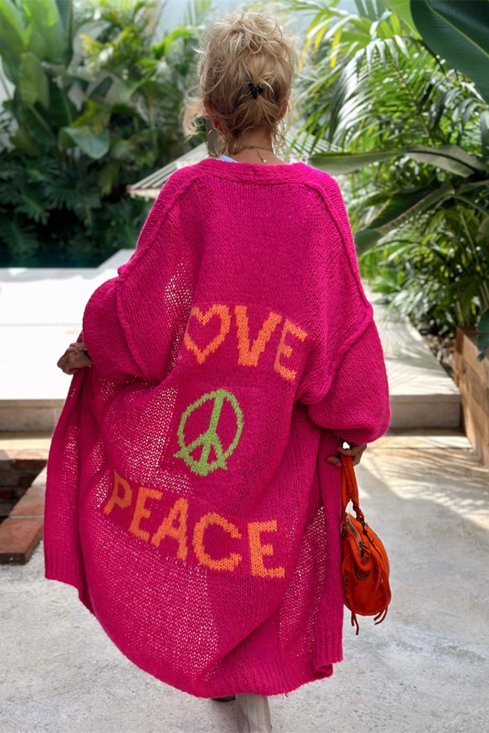 Peace & Love Colorful Cardigan- On Sale