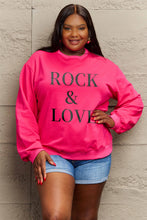 Load image into Gallery viewer, ROCK ＆ LOVE Sweatshirt | Graphic Round Neck Sweatshirt
