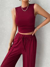 Load image into Gallery viewer, Activewear Set | Mock Neck Top and Drawstring Pants Set
