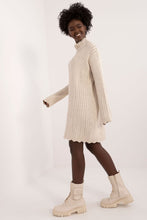Load image into Gallery viewer, Turtle Neck Knit Midi Dress
