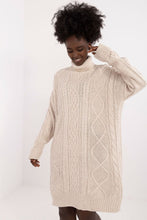 Load image into Gallery viewer, Turtleneck Casual Gray Sweater Dress
