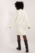 Load image into Gallery viewer, Turtleneck Casual Gray Sweater Dress
