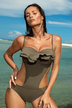 Load image into Gallery viewer, Modern Ruffle One Piece Swimsuit
