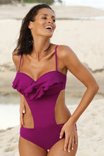 Load image into Gallery viewer, Modern Ruffle One Piece Swimsuit
