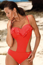 Load image into Gallery viewer, Modern Ruffle One Piece Swimsuit
