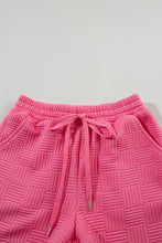 Load image into Gallery viewer, Drawstring Shorts Set | Pink Ruffled Sleeve Tee and Shorts
