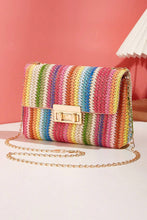Load image into Gallery viewer, Multicolour Bohemian Woven Gold Chain Shoulder Bag | Shoes &amp; Bags/Shoulder Bags

