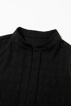 Load image into Gallery viewer, Black Tank Top | Black Lattice Split Neck Tank Top
