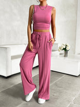 Load image into Gallery viewer, Activewear Set | Mock Neck Top and Drawstring Pants Set
