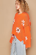 Load image into Gallery viewer, Hooded High-Low Sweater | Floral Pattern
