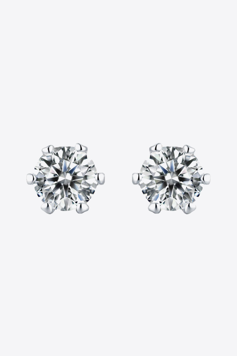Moissanite Stud Earrings-Good Days Ahead Moissanite Stud Earrings | moissanite earrings