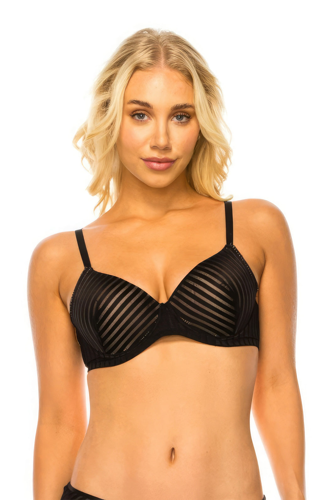 Womens Lingerie Bra-Striped Casual Lace Bra