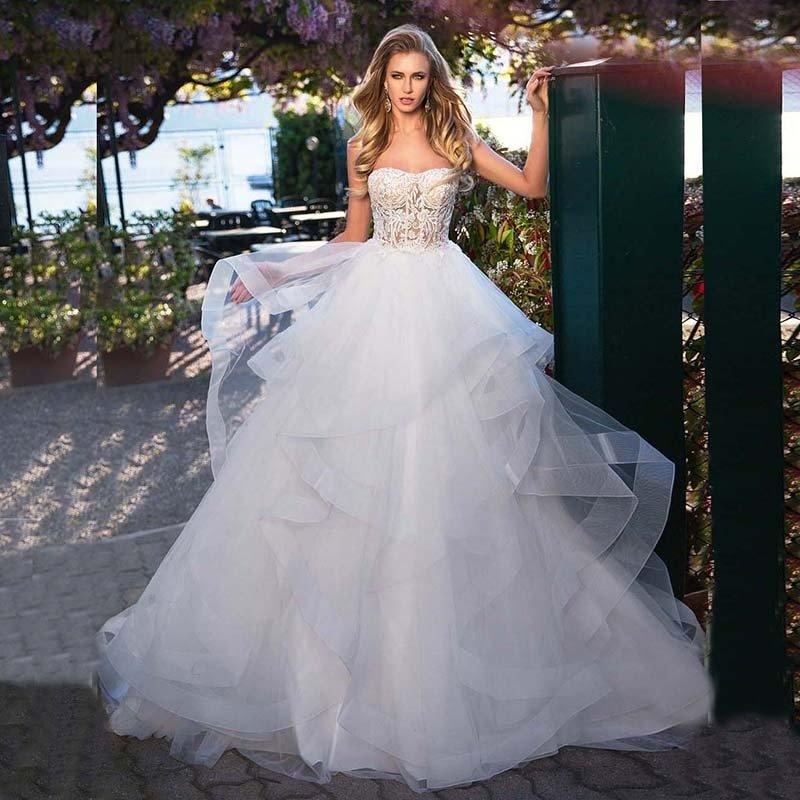 Lace Wedding Dress-Sweetheart Beach Wedding Dress | Wedding Dresses