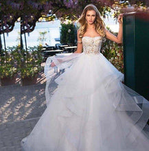 Load image into Gallery viewer, Lace Wedding Dress-Sweetheart Beach Wedding Dress | Wedding Dresses
