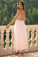 Load image into Gallery viewer, Womens Dress-Lace-Up Backless Mesh Dress | Dresses
