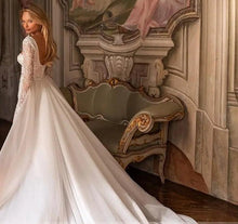 Load image into Gallery viewer, Mermaid Wedding Dress-Long Sleeve Lace Wedding Dress | Wedding Dresses
