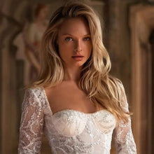 Load image into Gallery viewer, Mermaid Wedding Dress-Long Sleeve Lace Wedding Dress | Wedding Dresses
