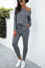 Load image into Gallery viewer, Womens Pants Set-Long Sleeve T-Shirt and Pants Set
