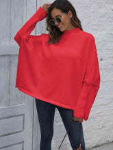 Load image into Gallery viewer, Womens Sweater-Simple Loose Hem Plain Sweater
