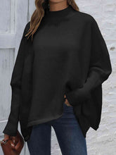 Load image into Gallery viewer, Womens Sweater-Simple Loose Hem Plain Sweater

