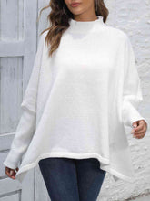 Load image into Gallery viewer, Womens Sweater-Simple Loose Hem Plain Sweater
