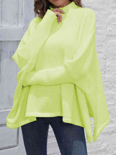 Load image into Gallery viewer, Womens Sweater-Simple Loose Hem Plain Sweater
