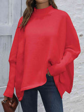 Load image into Gallery viewer, Womens Sweater-Simple Loose Hem Plain Sweater
