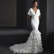 Load image into Gallery viewer, Mermaid Wedding Dress | Tiered Ruffle Bridal Gown | Wedding Dresses
