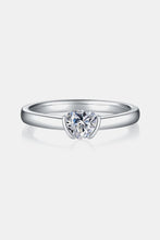 Load image into Gallery viewer, Moissanite Silver Ring-Moissanite 925 Sterling Silver Solitaire Ring | moissanite ring
