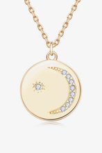 Load image into Gallery viewer, Moissanite Necklace-Moissanite Round Pendant Necklace | moissanite necklace
