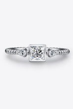 Load image into Gallery viewer, Moissanite Ring-Moissanite Square Shape 925 Sterling Silver Ring | moissanite ring
