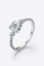 Load image into Gallery viewer, Moissanite Ring-Moissanite Square Shape 925 Sterling Silver Ring | moissanite ring
