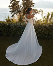 Load image into Gallery viewer, Beach Wedding Dress-Off The Shoulder Lace Wedding Dress | Wedding Dresses
