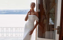 Load image into Gallery viewer, Beach Wedding Dress-Off the Shoulder Backless Bridal Gown | Wedding Dresses
